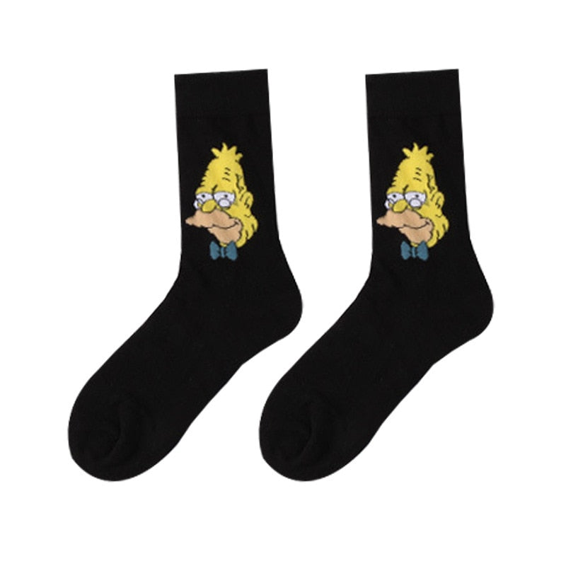 Simpsons Cartoon Funny Socks