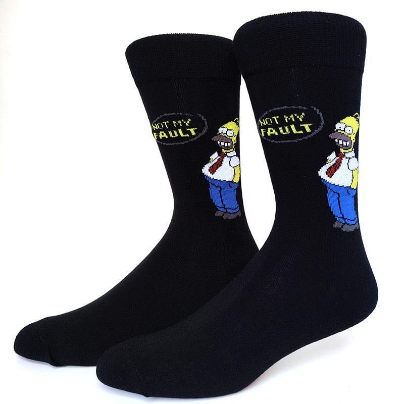 Simpsons Cartoon Funny Socks