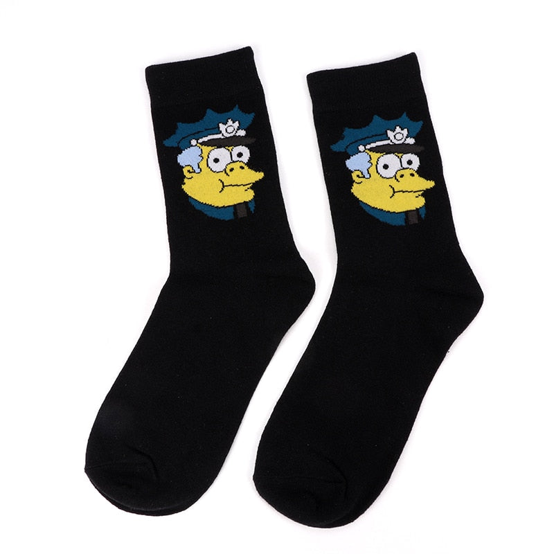 Simpsons Cartoon Funny Socks