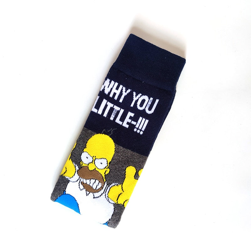 Simpsons Cartoon Funny Socks