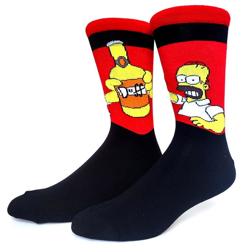 Simpsons Cartoon Funny Socks