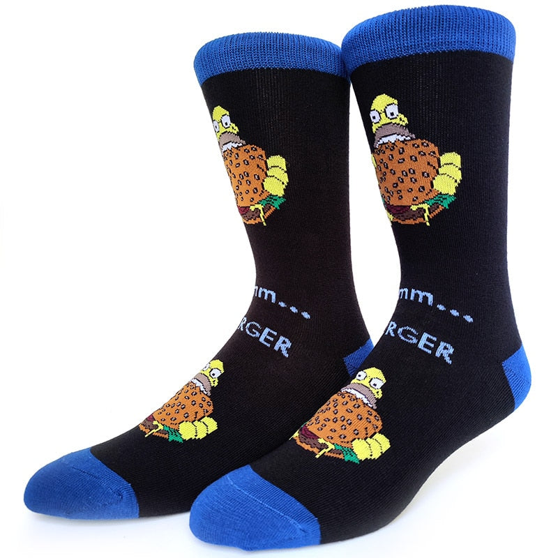 Simpsons Cartoon Funny Socks