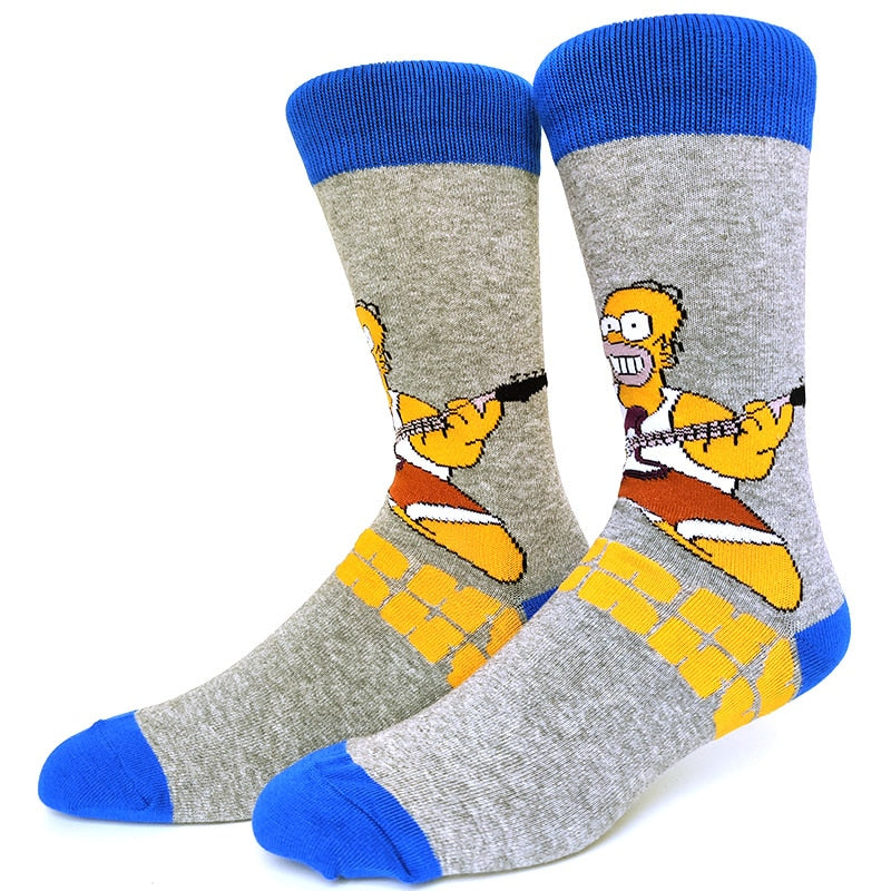 Simpsons Cartoon Funny Socks