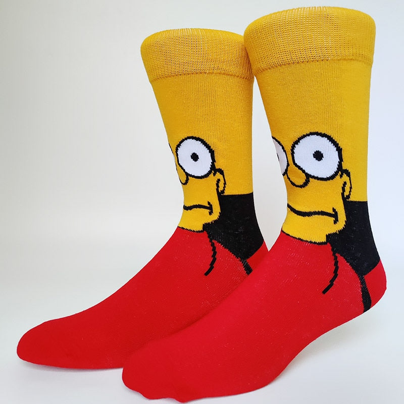 Simpsons Cartoon Funny Socks