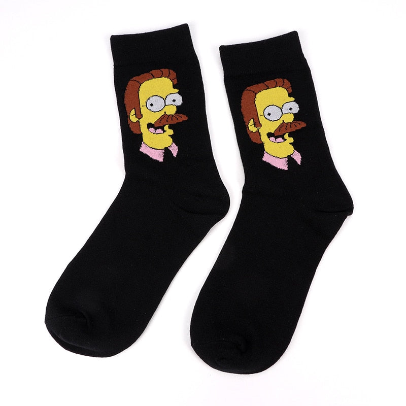 Simpsons Cartoon Funny Socks