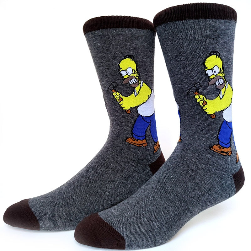 Simpsons Cartoon Funny Socks