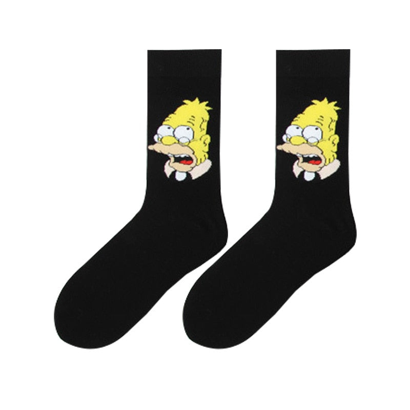 Simpsons Cartoon Funny Socks