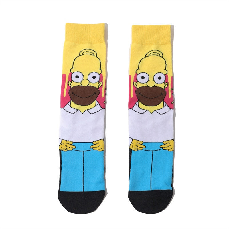 Simpsons Cartoon Funny Socks