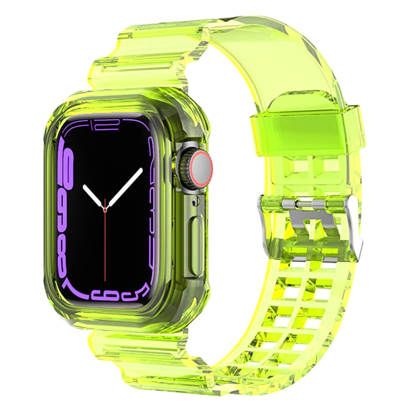 Clear Band + Case for Apple Watch