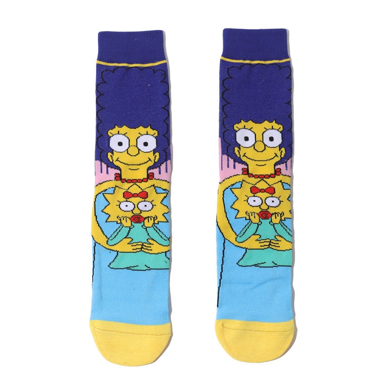 Simpsons Cartoon Funny Socks