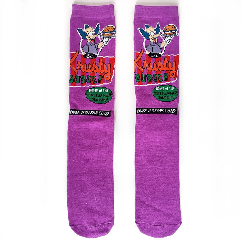 Simpsons Cartoon Funny Socks