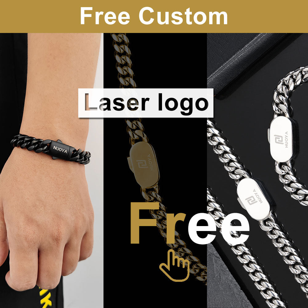 Hip Hop Rock Jewelry Free Custom Logo Name 18K