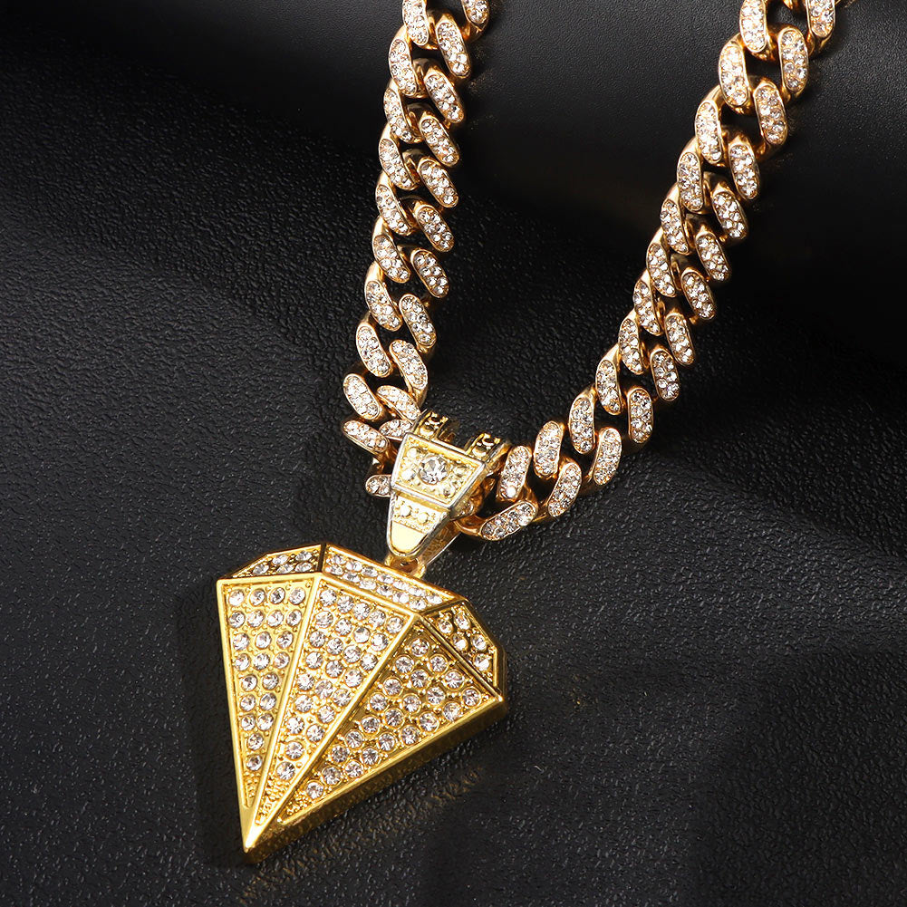 Hip Hop Paved Rhinestones Diamond