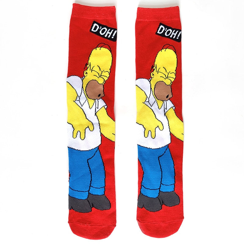 Simpsons Cartoon Funny Socks