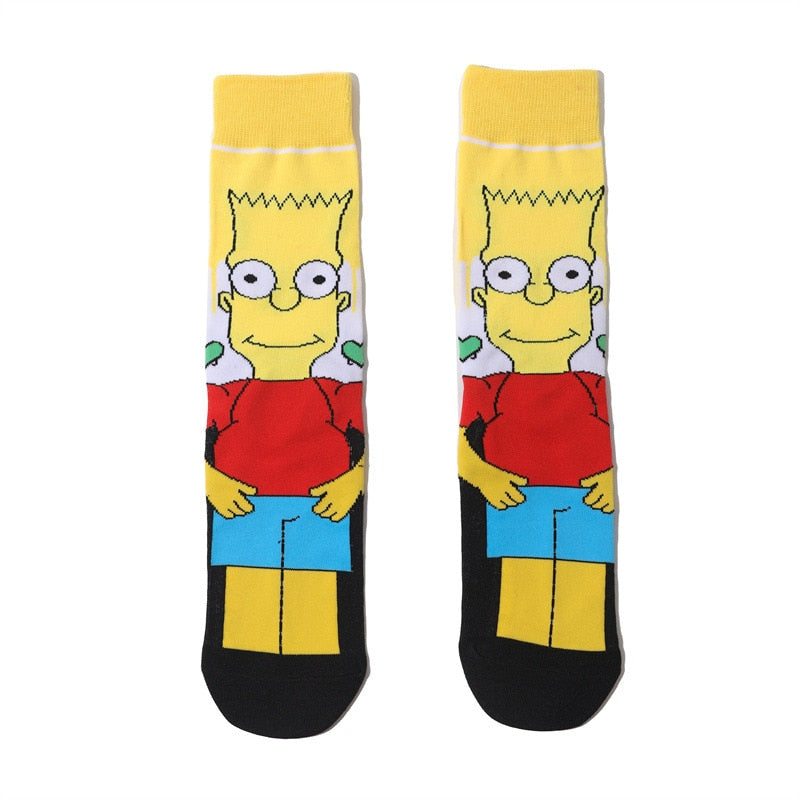 Simpsons Cartoon Funny Socks