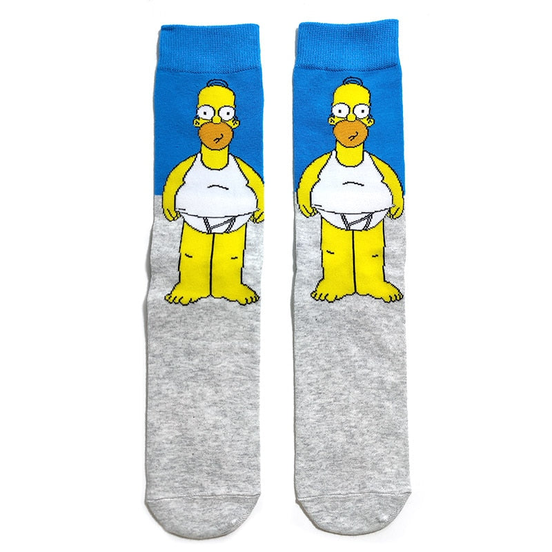 Simpsons Cartoon Funny Socks