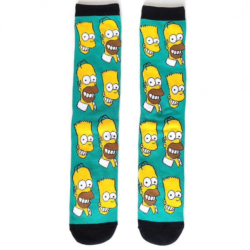 Simpsons Cartoon Funny Socks