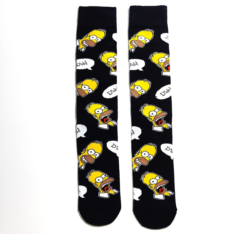 Simpsons Cartoon Funny Socks