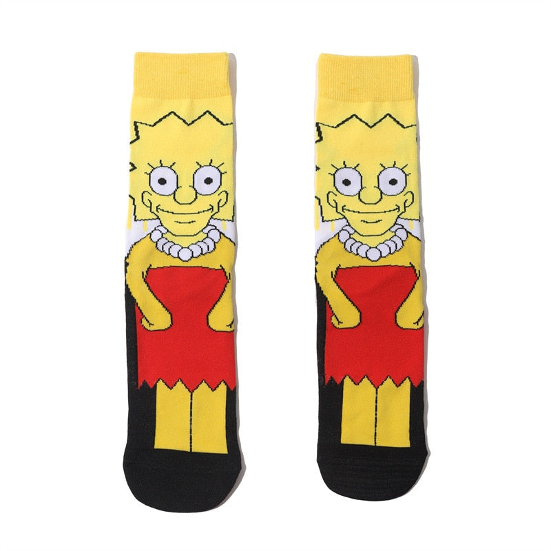 Simpsons Cartoon Funny Socks