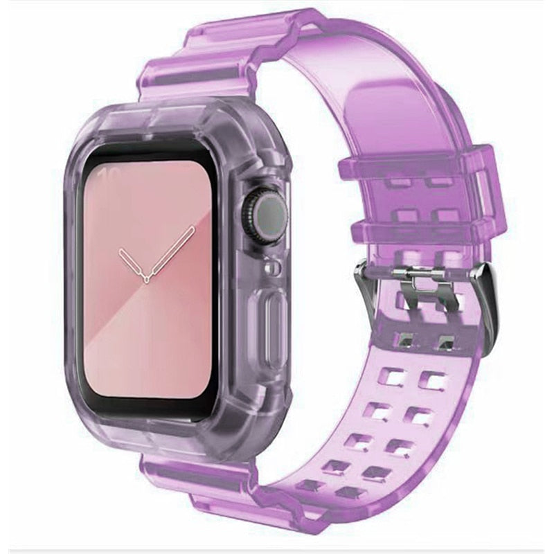 Clear Band + Case for Apple Watch