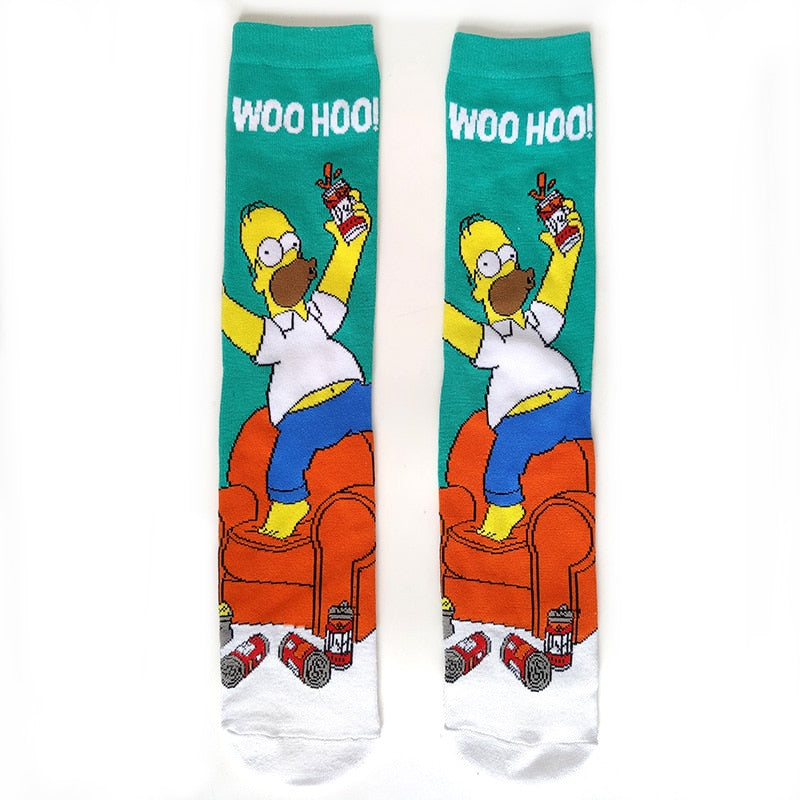 Simpsons Cartoon Funny Socks