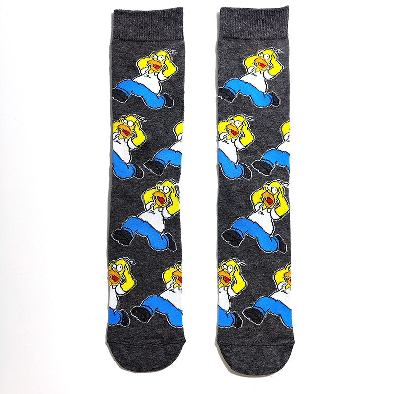 Simpsons Cartoon Funny Socks