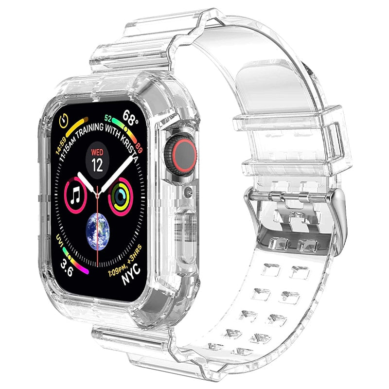 Clear Band + Case for Apple Watch