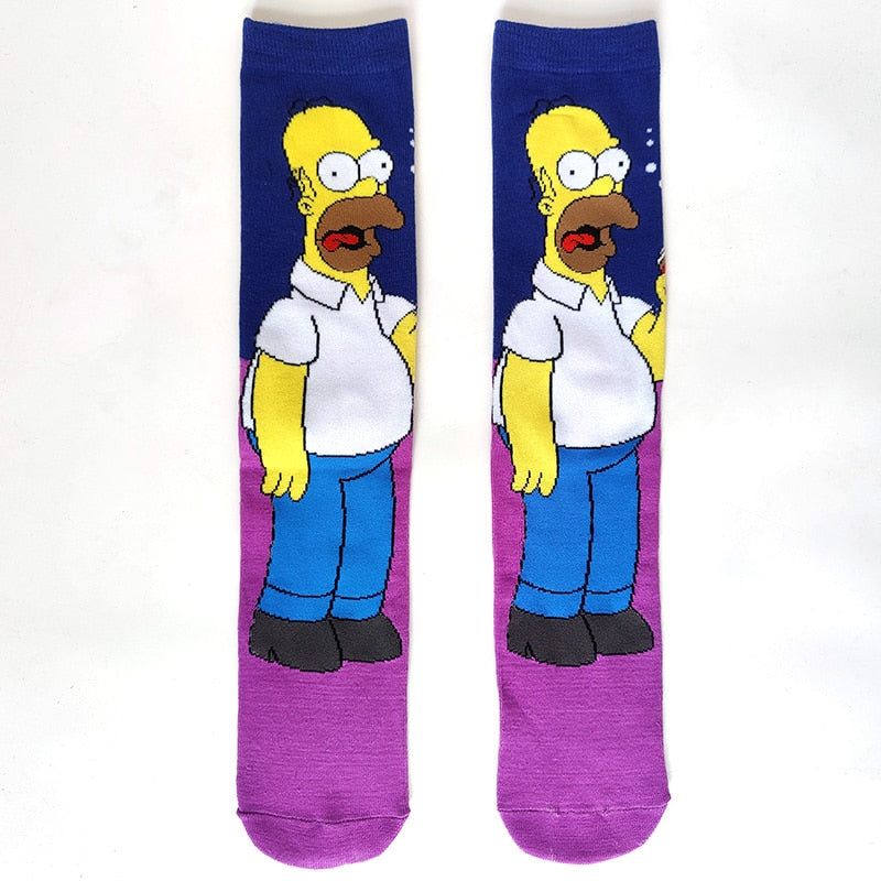 Simpsons Cartoon Funny Socks