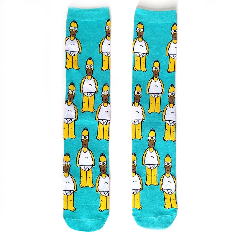 Simpsons Cartoon Funny Socks